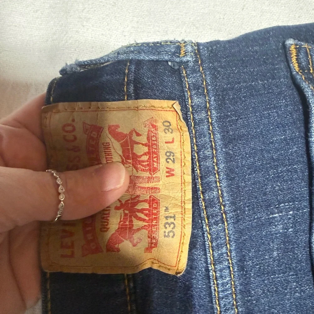 Levi's 531 Men's Deep Indigo Straight Jeans Size 29 x 30